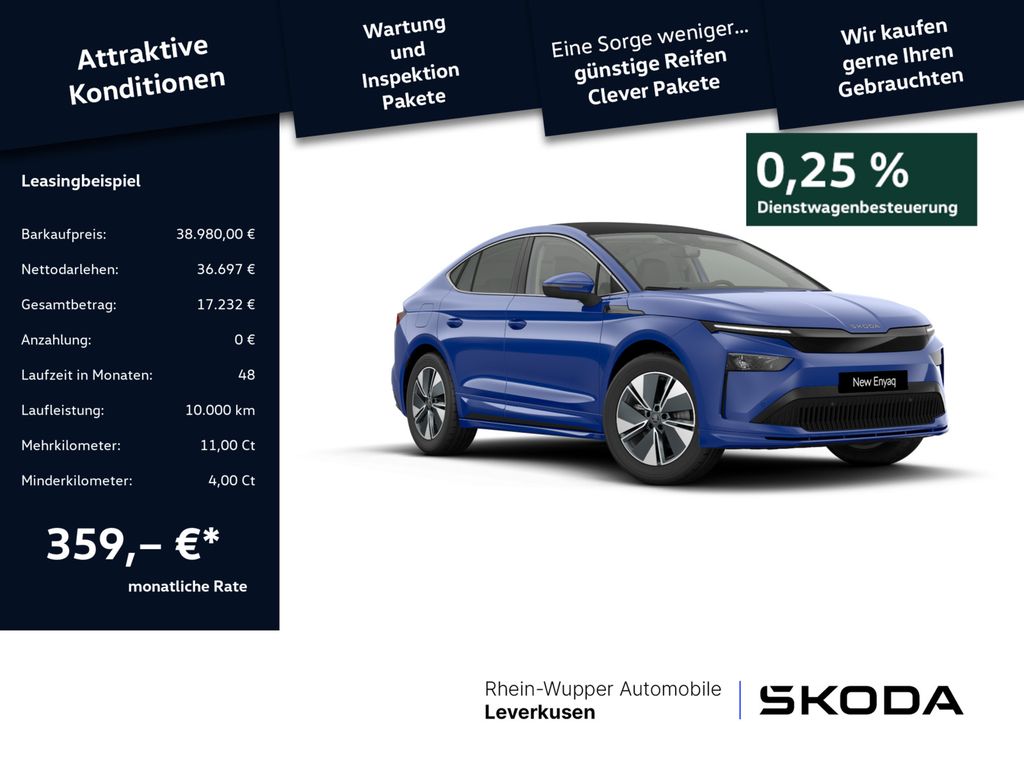 Enyaq 60 Coupe ACC PANO NAVI VIRT KAM KESSY PDC