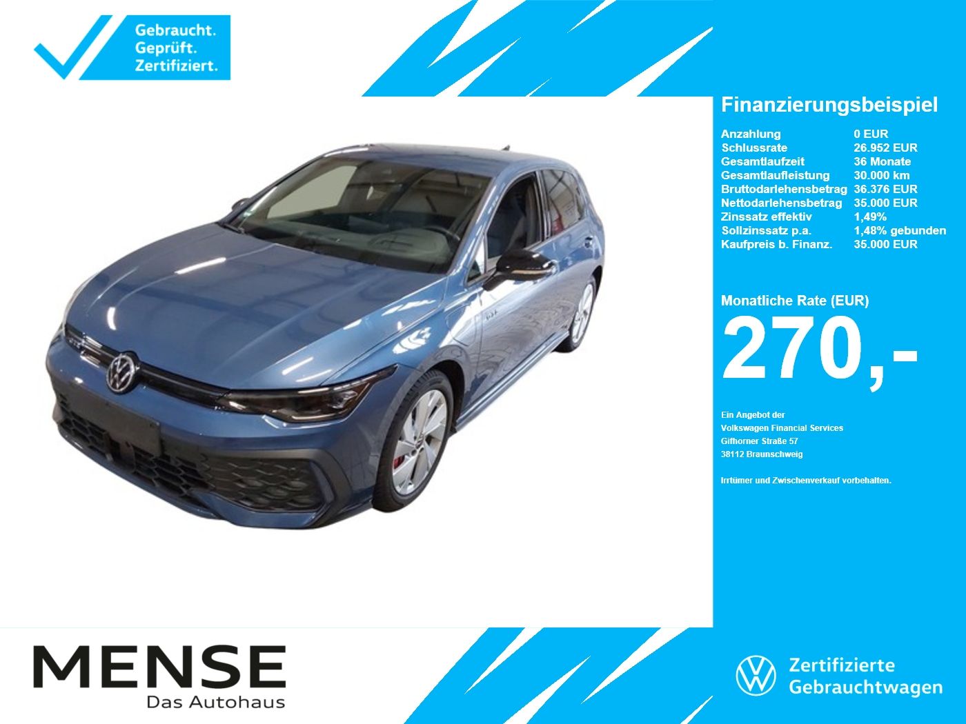 Volkswagen Golf VIII GTE DSG IQ.Light|Matrix|CarPlay|AHK|LM