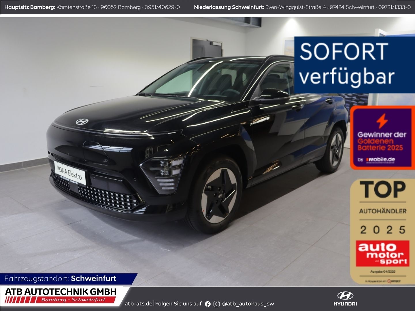 Fahrzeugabbildung Hyundai KONA Elektro Prime MY26 65kWh 204 PS 2WD Technik