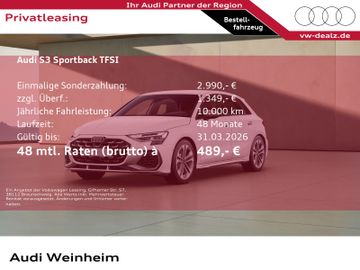 Audi Leasingangebot: Audi S3 Sportback S-tronic Klima ALU 18" LED DAB