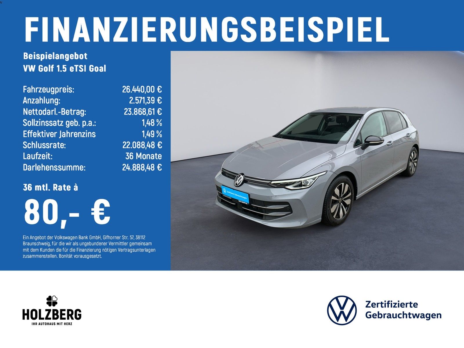 Volkswagen Golf 1.5 eTSI Goal MATRIX+AHK+NAVI