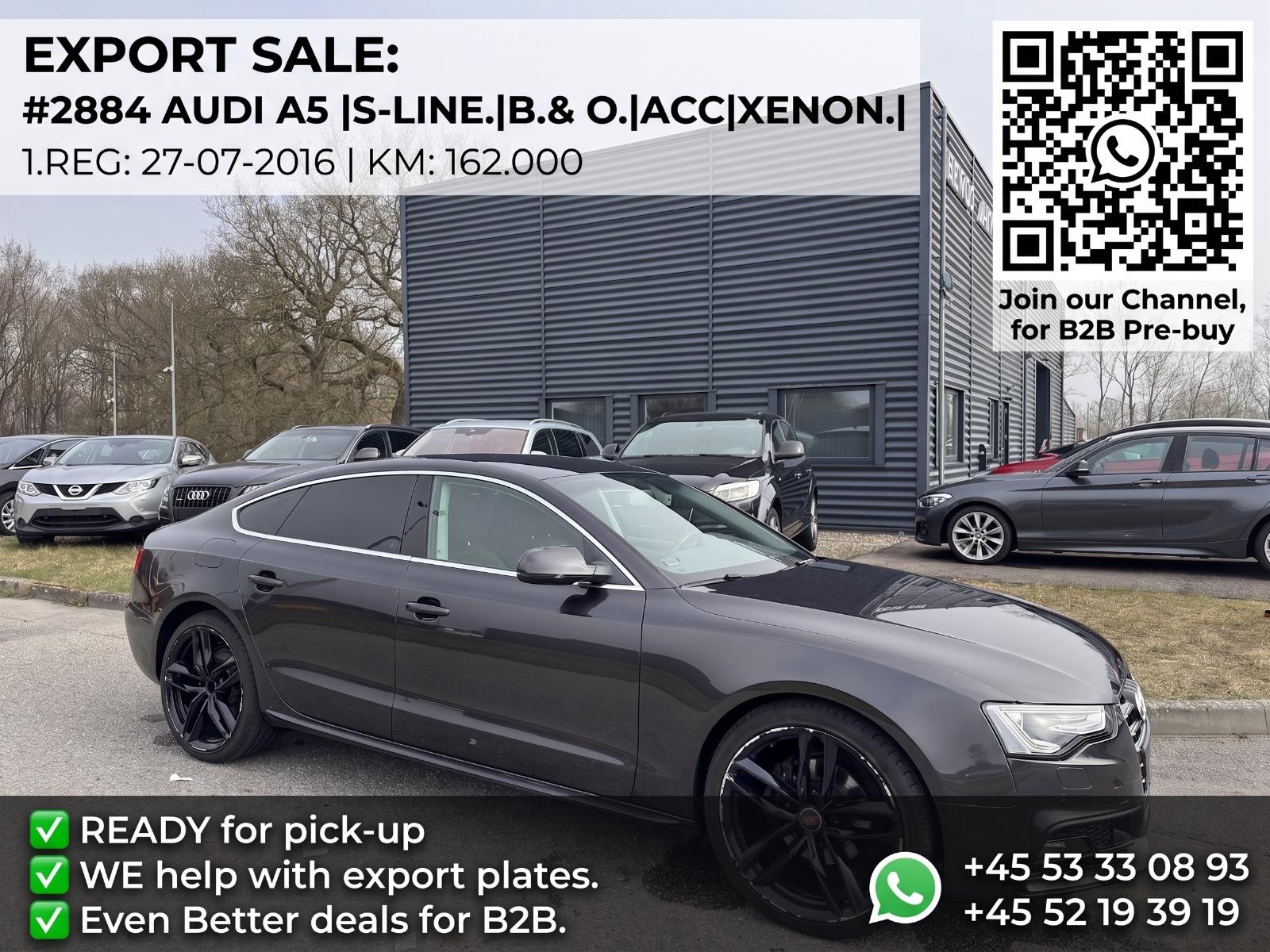 Audi A5.|1.8 TFSI.|S-line.|B.& O.|ACC|Xenon.|#2884