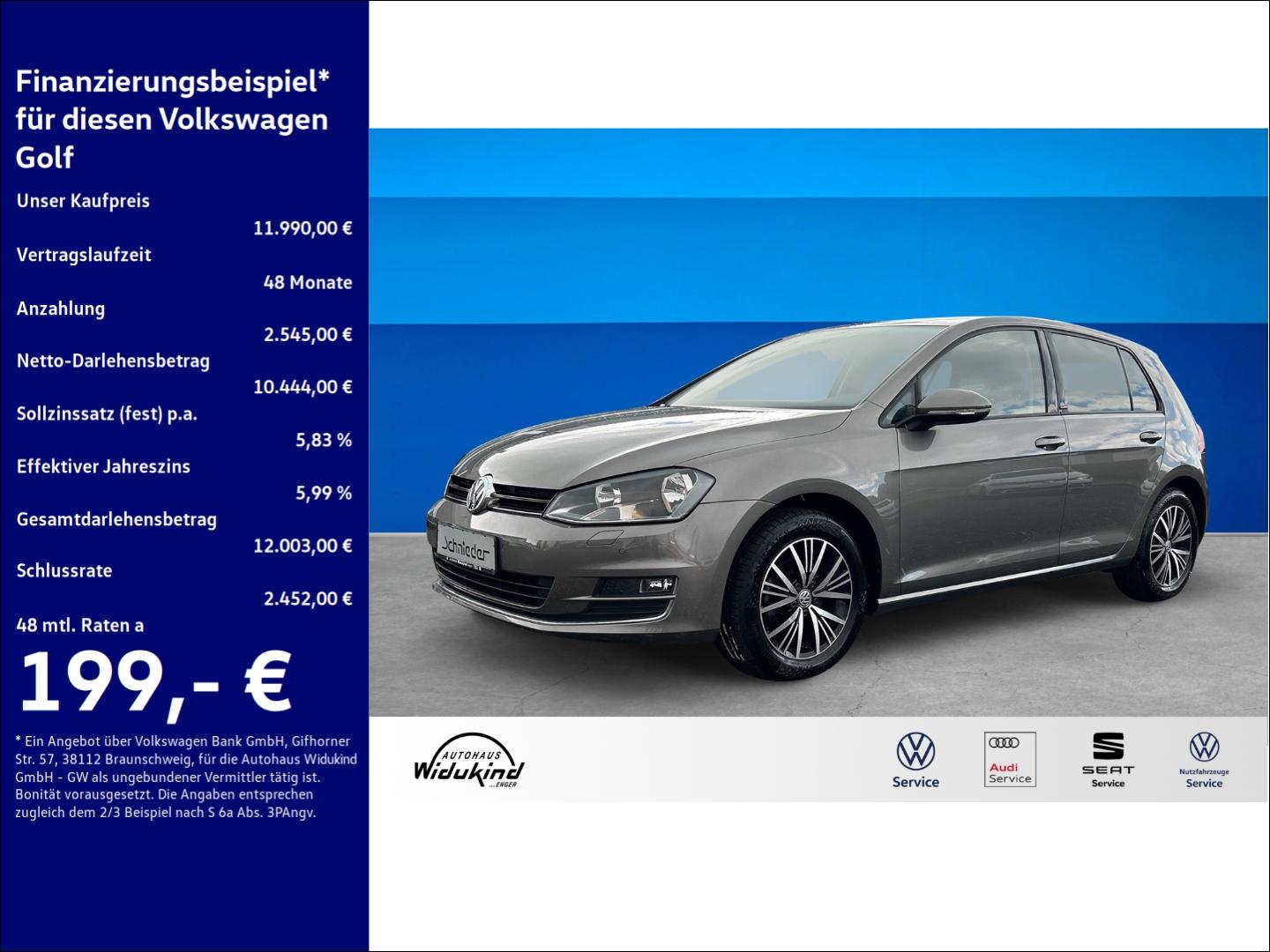 Volkswagen Golf VII 1.4 TSI Allstar BMT Navi Dyn. Kurvenlic