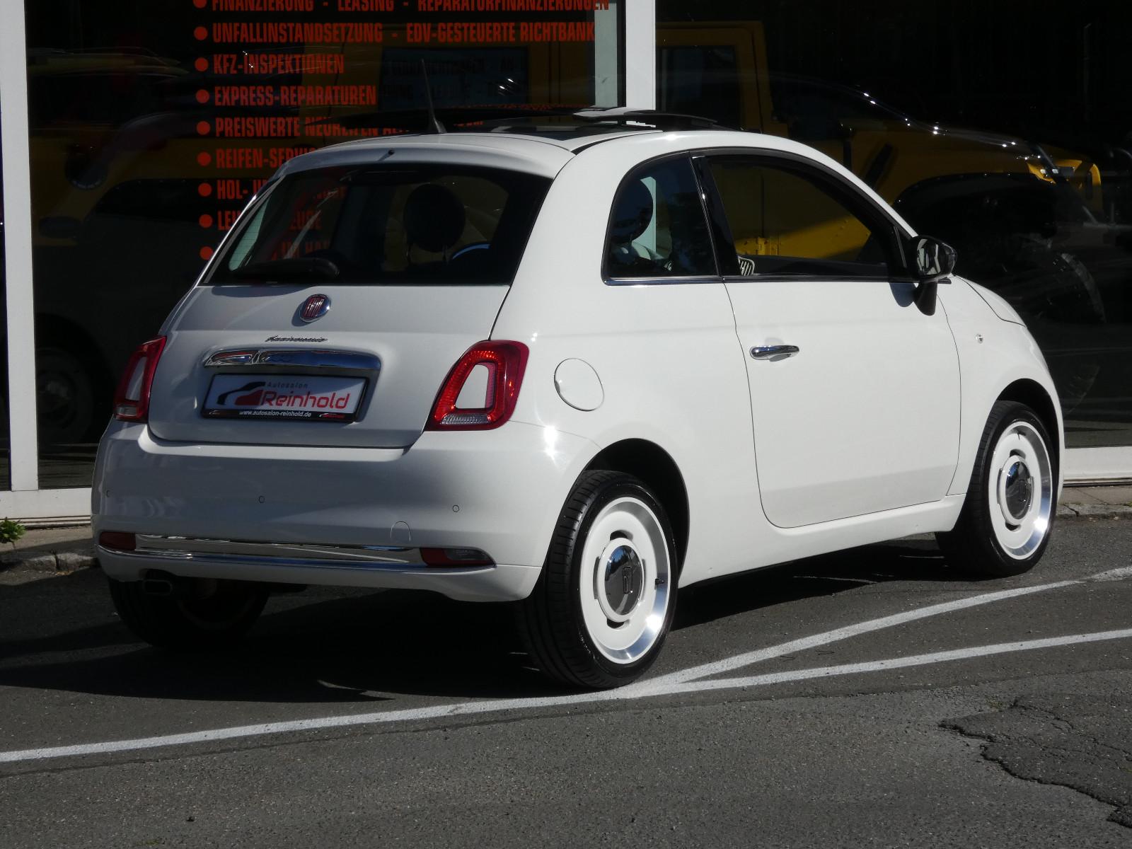 Fiat 500 Anniversario Glas-Schiebedach LED NAVI PDC