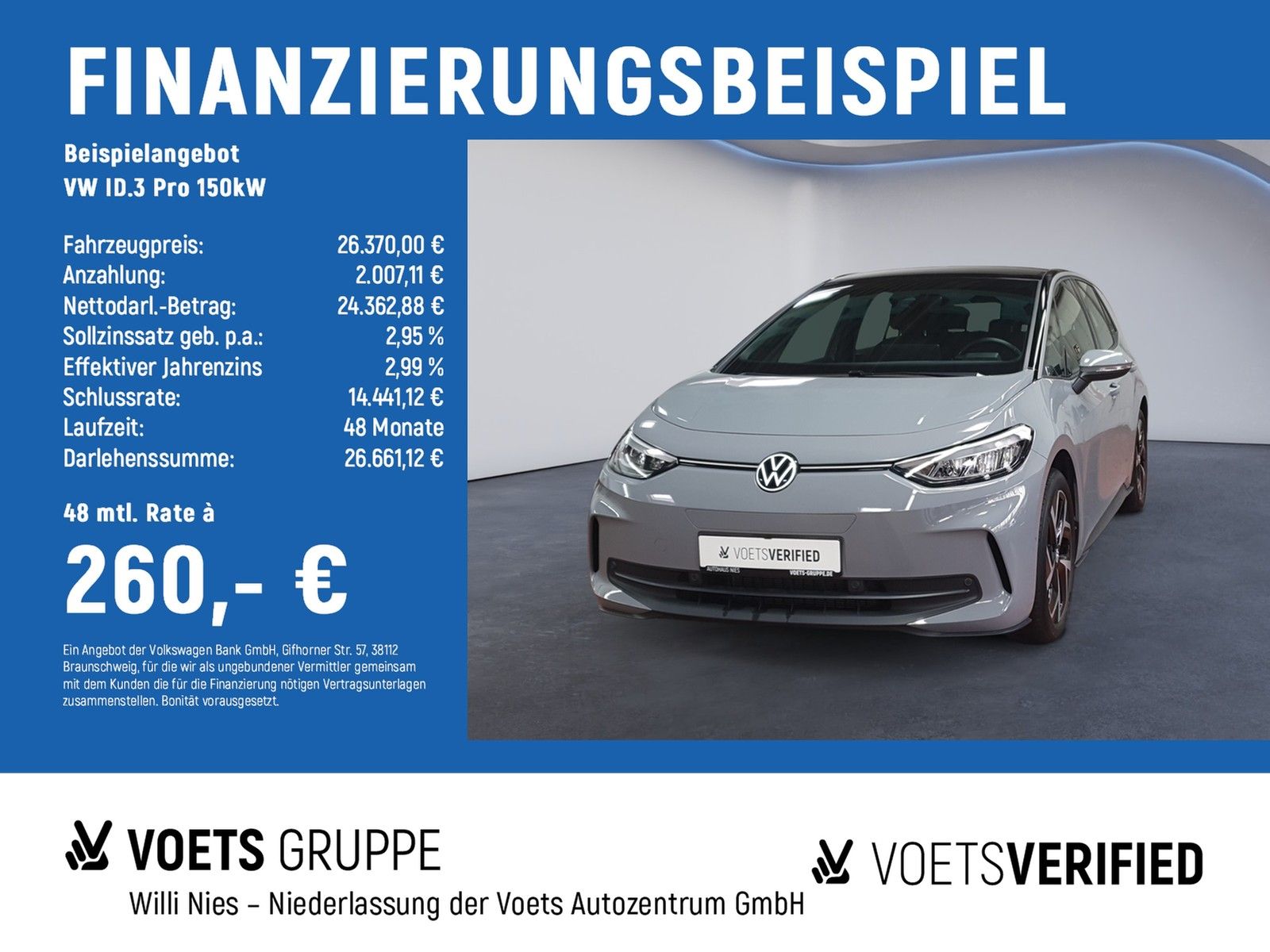 Volkswagen ID.3 Pro 150kW RearView+App-Connect+PDC
