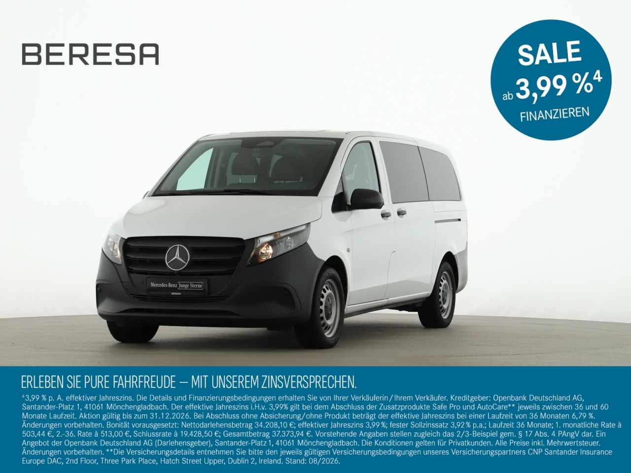 Mercedes-Benz Vito 114 CDI Tourer Lang 9 Sitzer Kamera