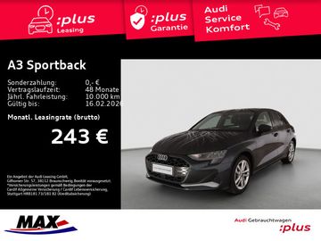 Audi Leasingangebot: Audi A3 Sportback 35 TFSI ADVANCED LED+KAMERA+MMI NAV