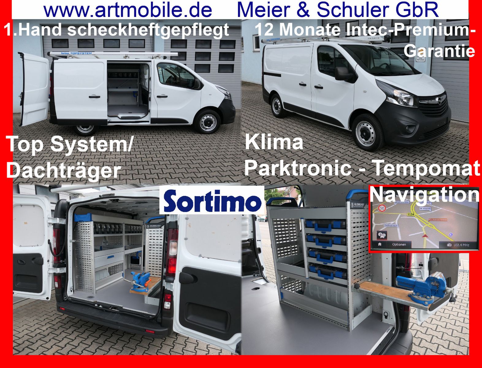 Opel Vivaro Bi-Turbo SORTIMO Navi Klima PDC Garantie