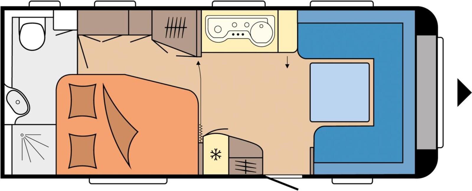 Hobby Prestige 560 WFU Mover/Autark/Citywasseranschluß