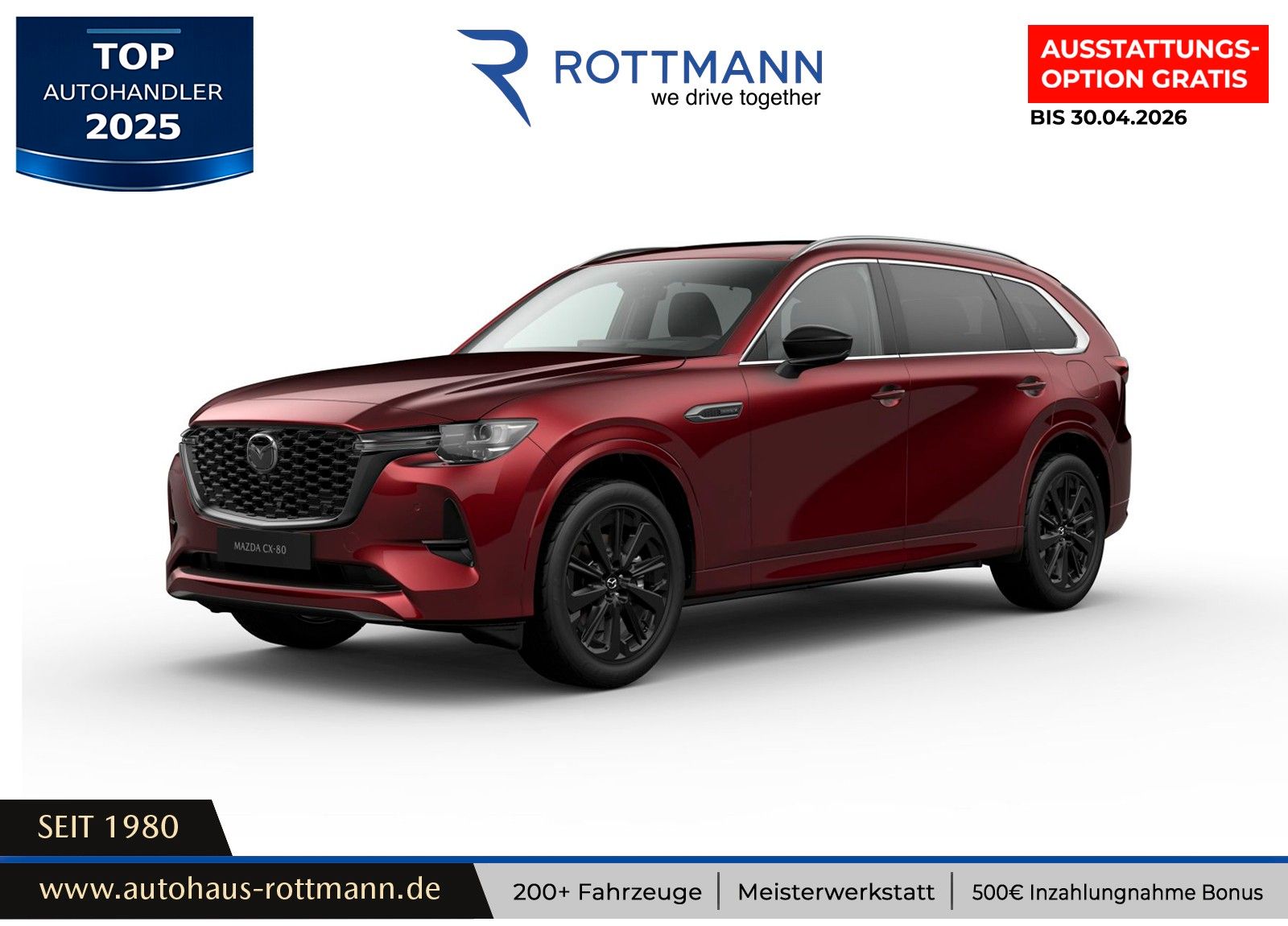 Mazda CX-80 Plug-In 327ps Aut. PHEV AWD Homura Plus