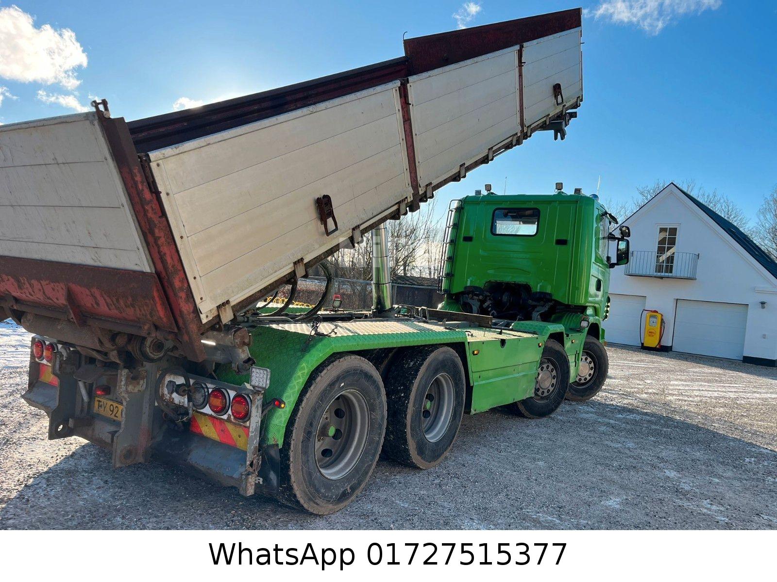 Scania R 500 V8 8x4 Drei-Seiten KIPPER / Container