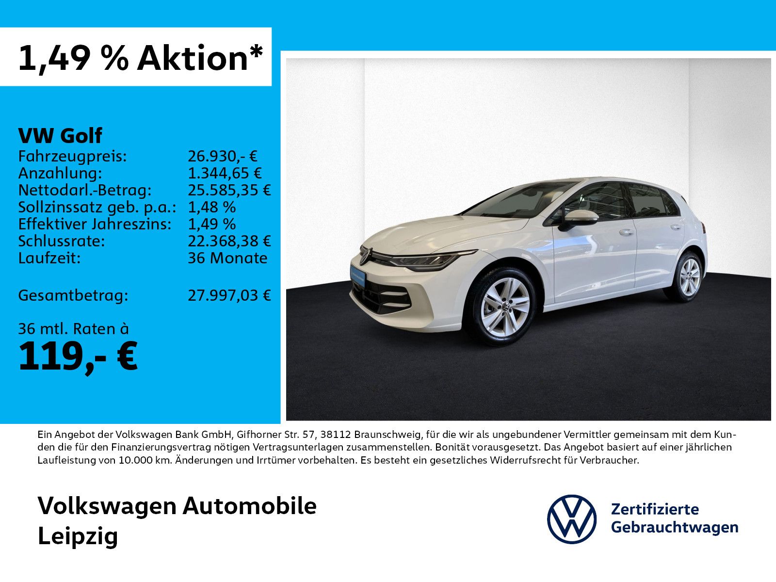 Volkswagen Golf VIII 1.5 eTSI Life *Standhzg.*DSG*RFK*HuD