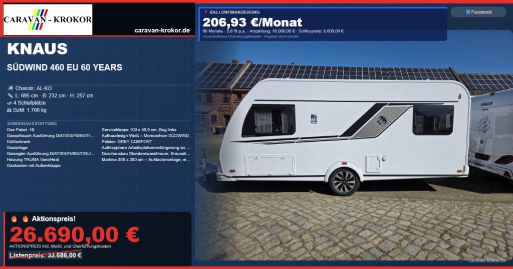 Knaus Südwind 460 EU 60 YEARS