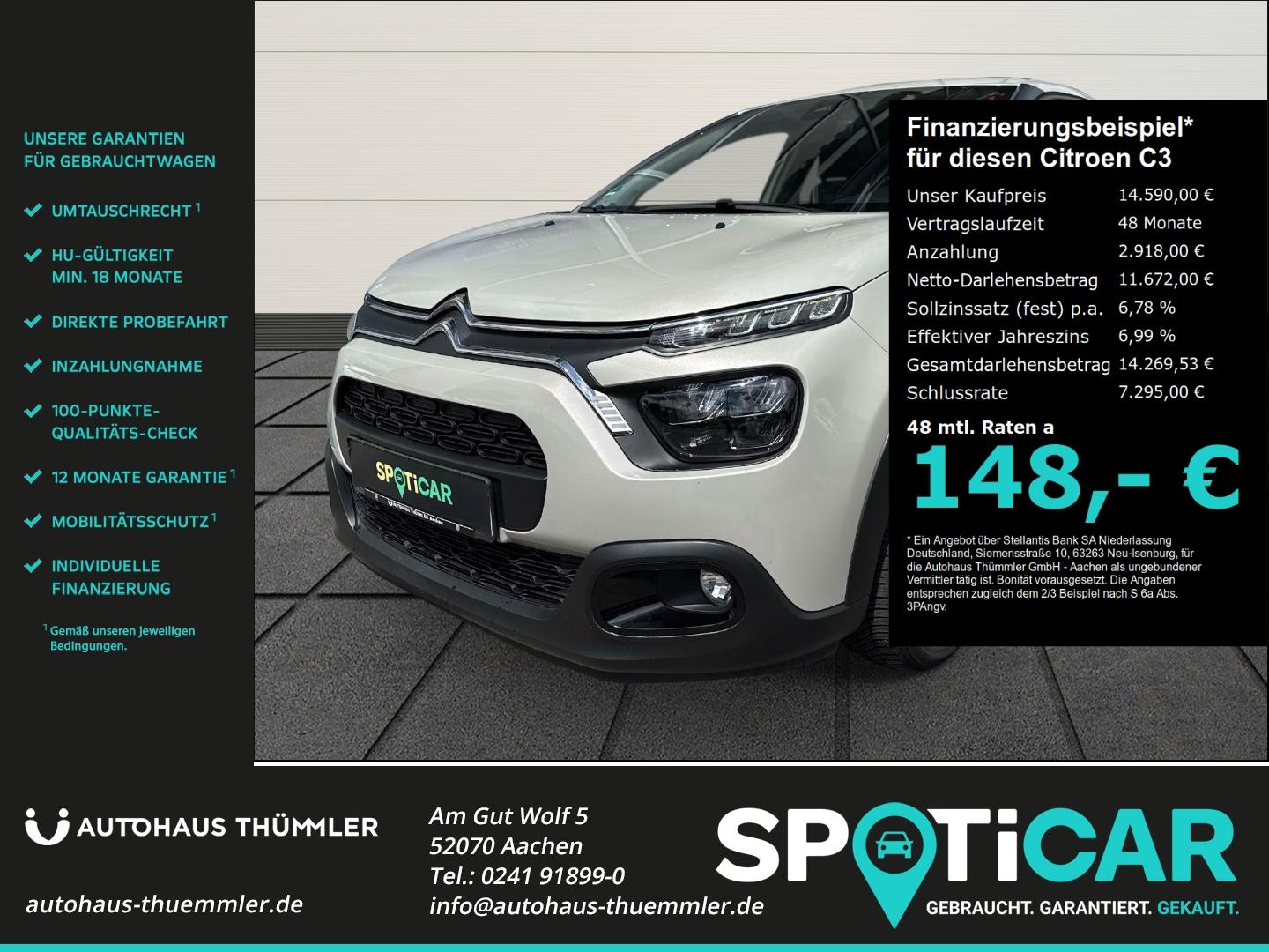 Citroën C3 Max LED Klimaautom Allwetterreifen Verkehrsze
