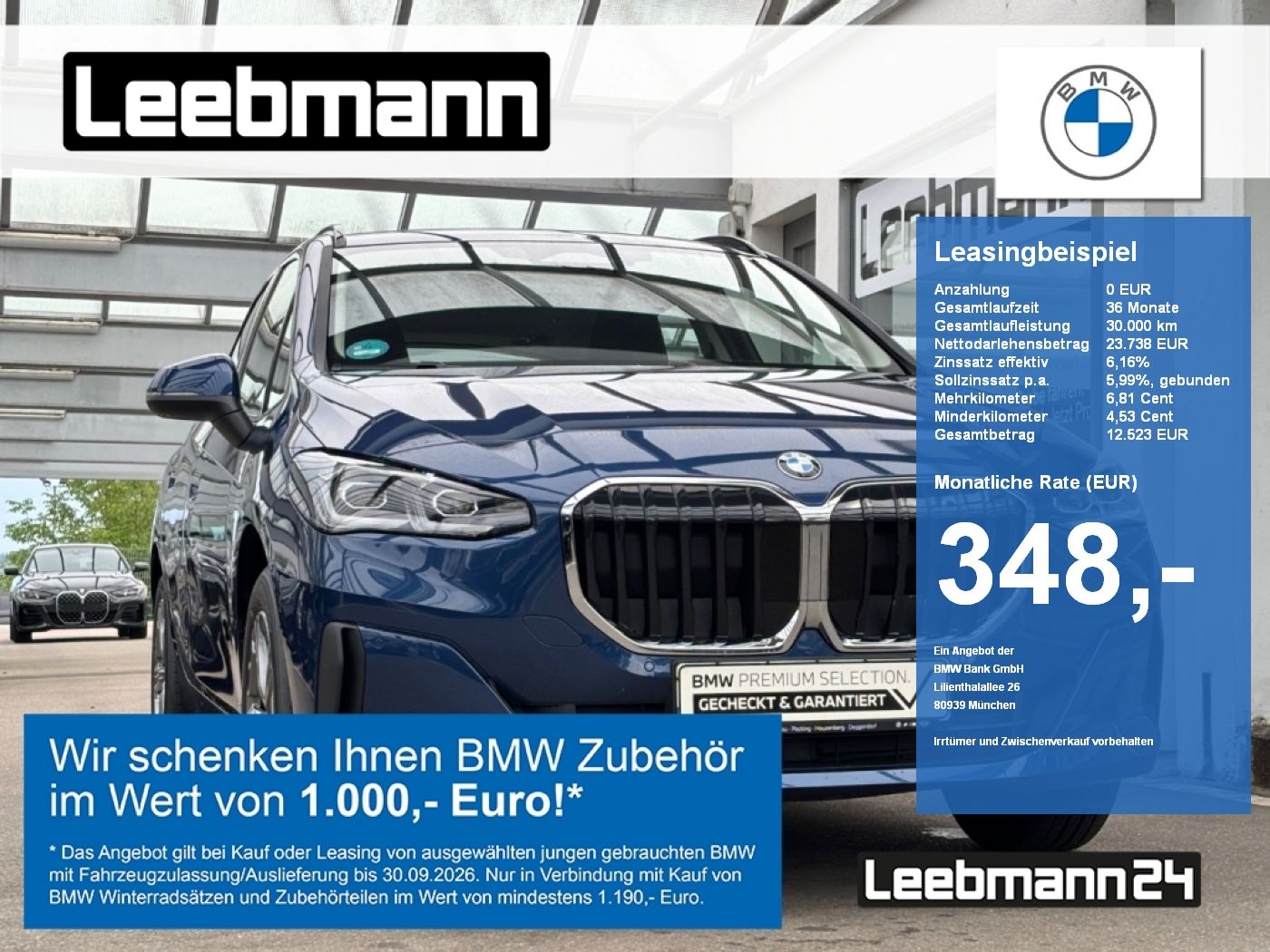 BMW 220i Active Tourer AHK/DA Finanzierung ab 0,49%