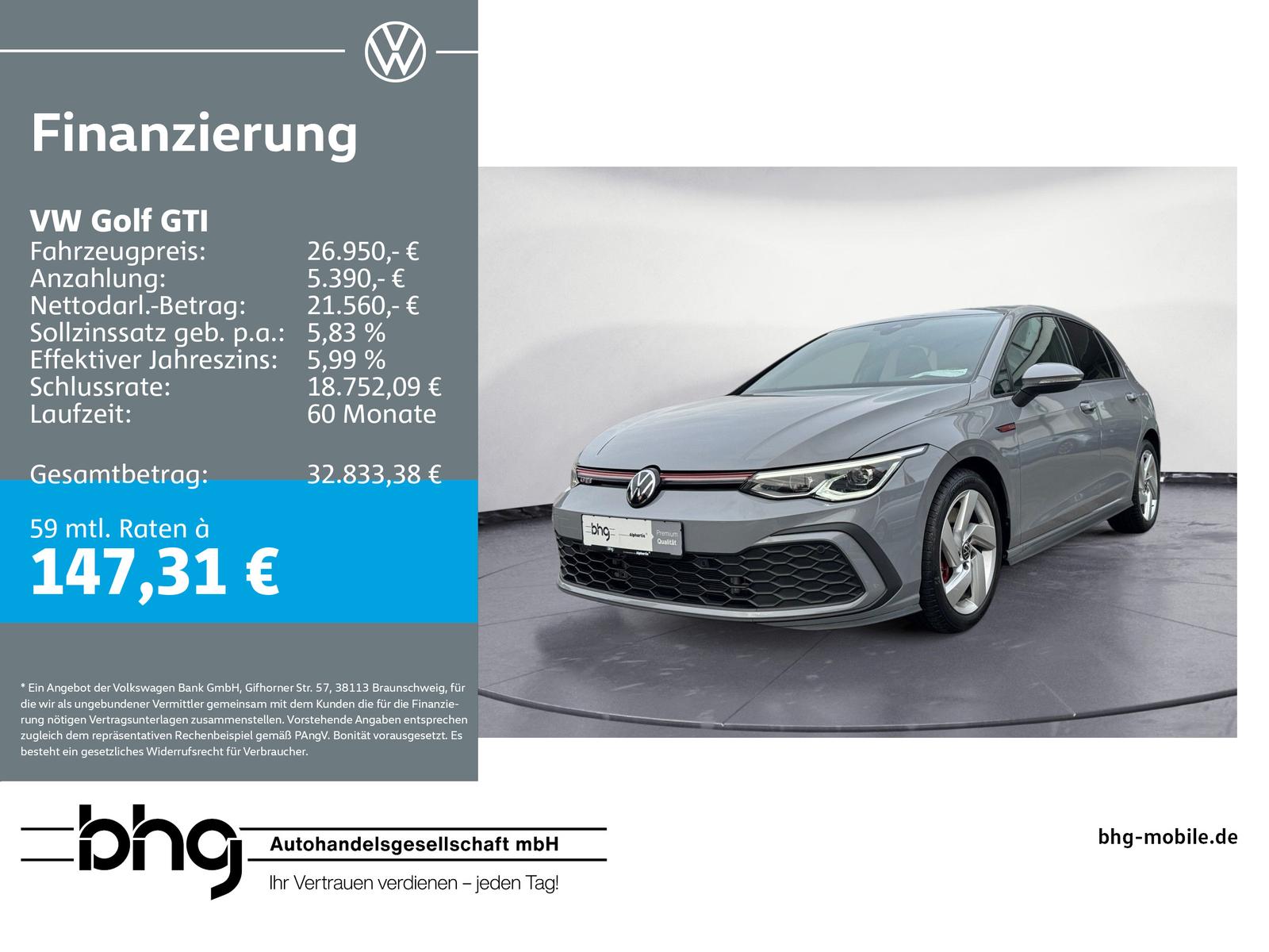 Volkswagen Golf GTI 2,0 TSI OPF DSG Rückfahrkamera, AppConn