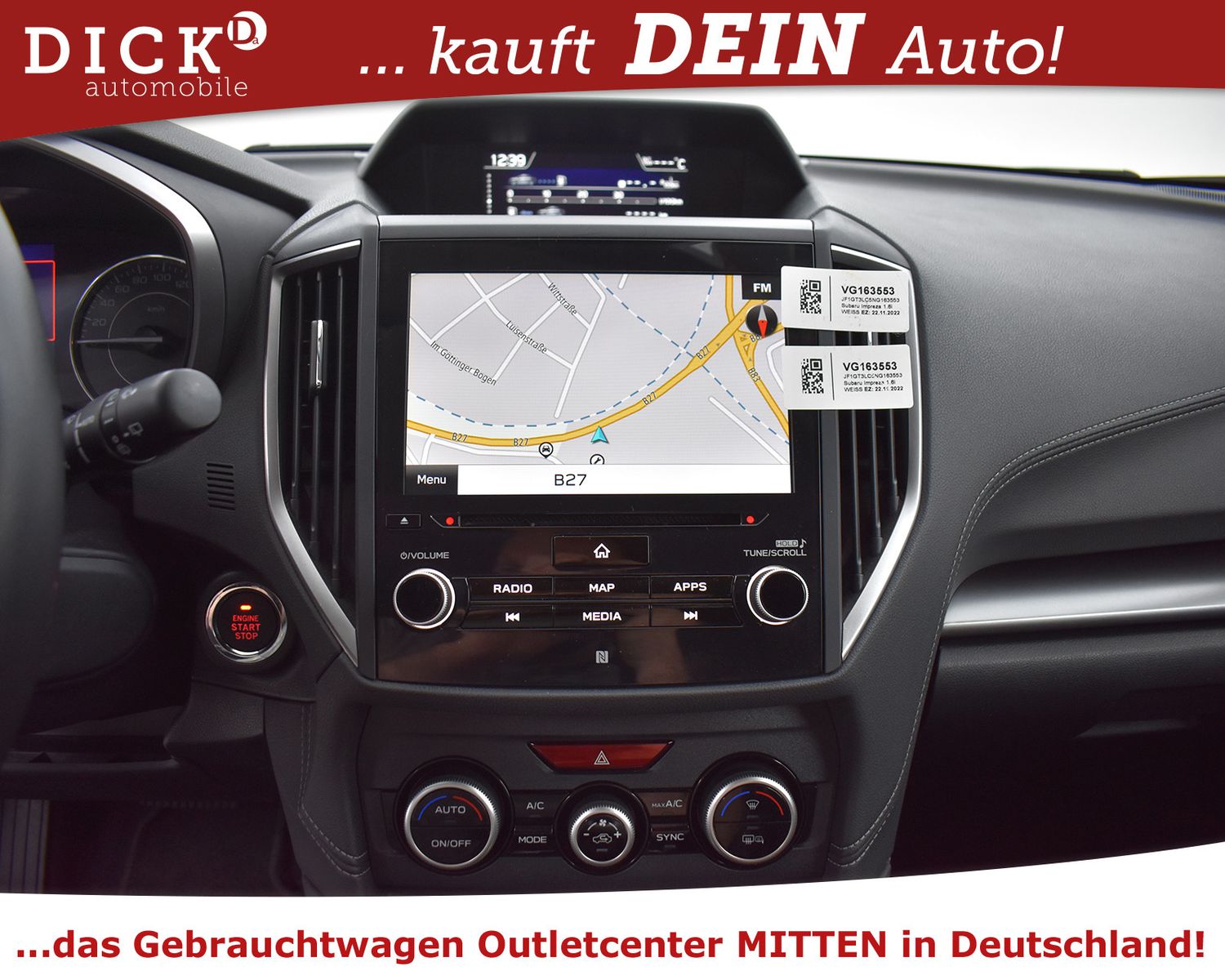 Fahrzeugabbildung Subaru Impreza 1.6i 4WD Aut Exclus NAVI+SHZ+LED+KAM+ACC