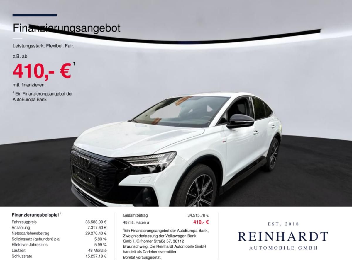 Audi Q4 E-TRON SPORTBACK 40 S LINE BLACK ACC/WÄRMEP.