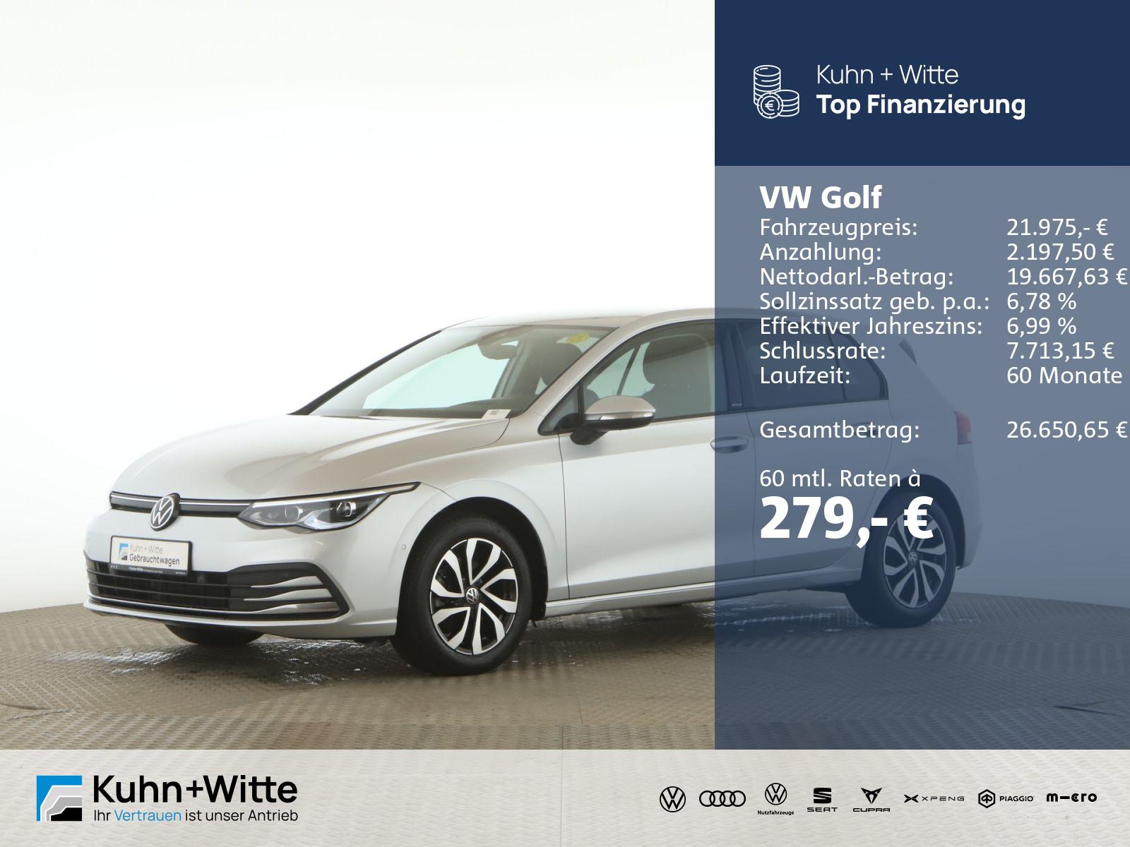 Volkswagen Golf VIII 1.5 TSI Active Standh+Navi.+RFK+SHZ+LE