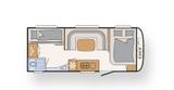 Dethleffs Camper QMK 540 3er Stockbett und 7 Schlafplätze - Etagenbett 3er