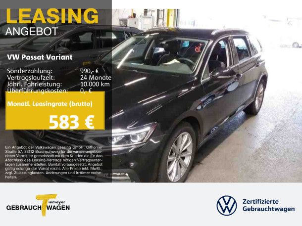 Volkswagen Passat Variant 2.0 TDI DSG 200PS LEDER MATRIX AS