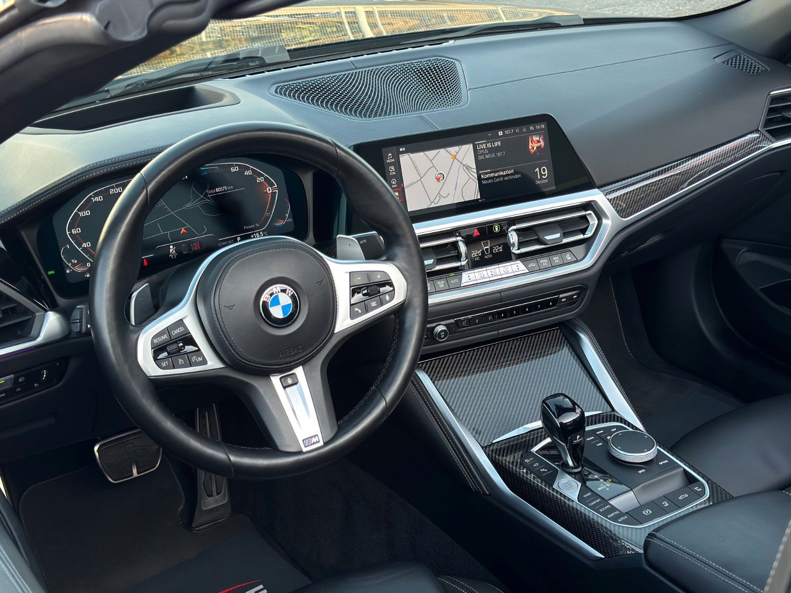 Fahrzeugabbildung BMW M440i Cabrio 360° H&K HD Laser Adap. Shad. Carb.