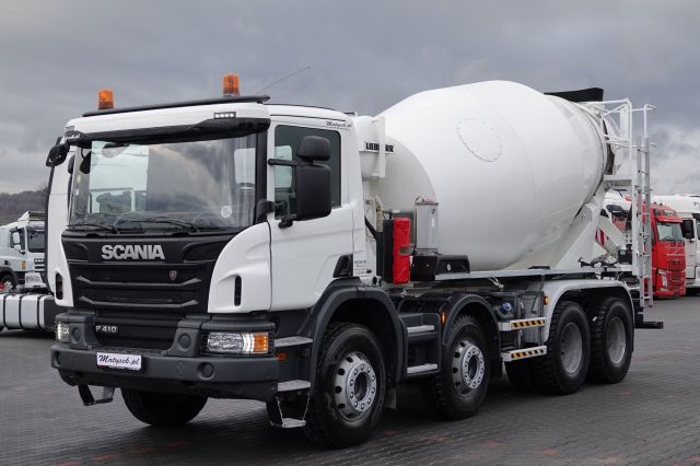 Scania P 410 / 8x4 / GRUSZKA / LIEBHERR / 9m3 / BETONO