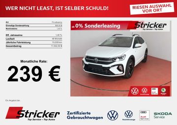 Volkswagen Leasingangebot: Volkswagen Taigo  R-Line 1.0 TSI DSG AHK 239,- mtl. GJ-Reif