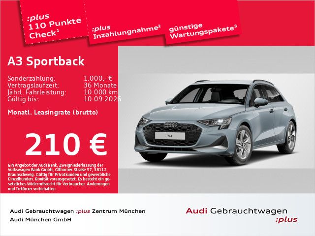 Audi A3 Sportback 35 TDI S tronic advanced Virtual+/A