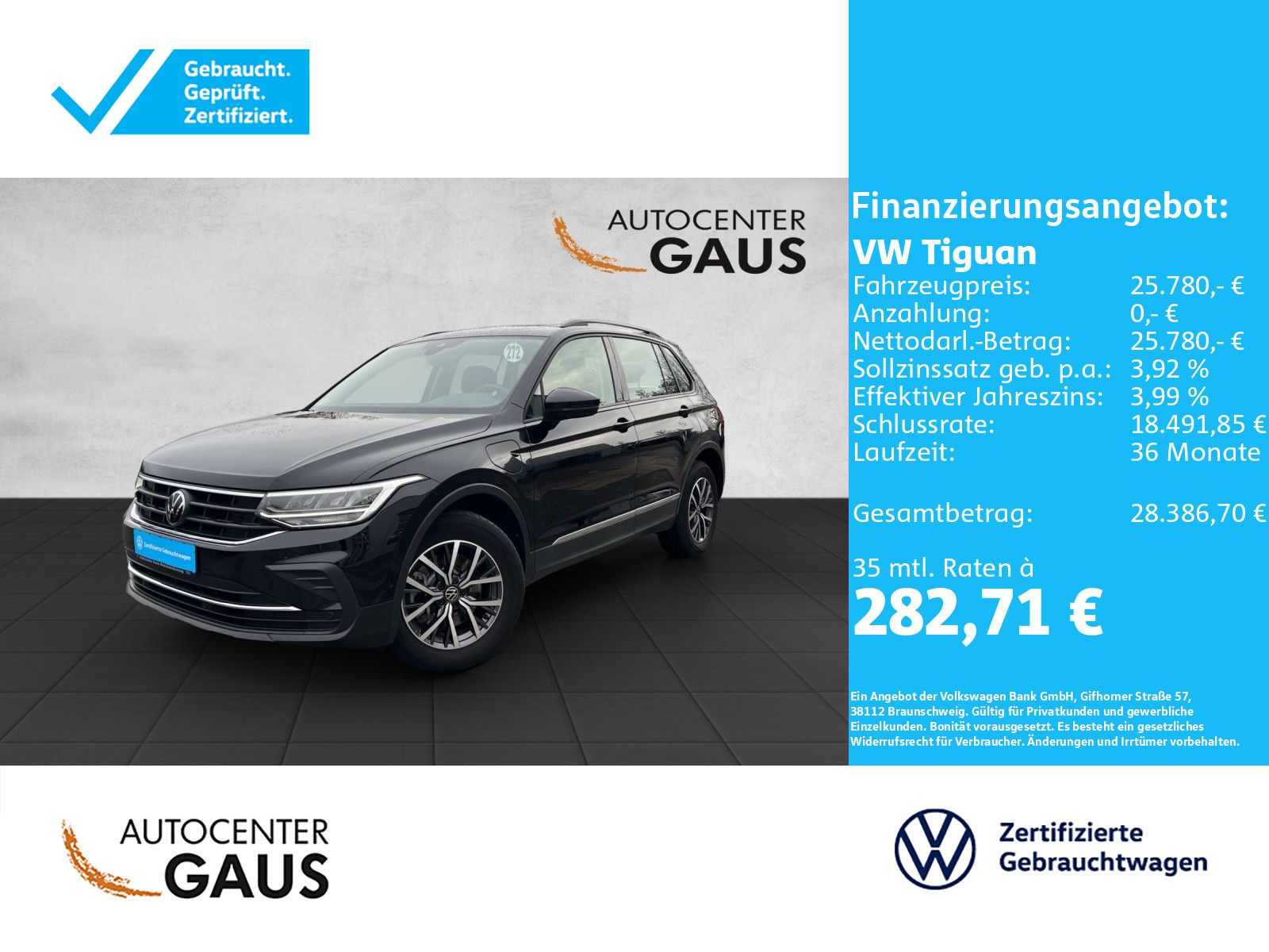 Tiguan Life 1.4 l eHybrid DSG ACC*Navi*LED