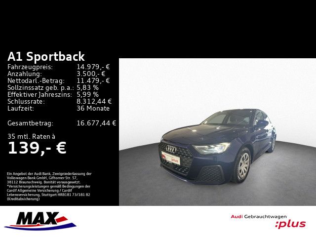 A1 Sportback 25 TFSI LED+MMI NAVI+PDC+VCP+KLIMA+