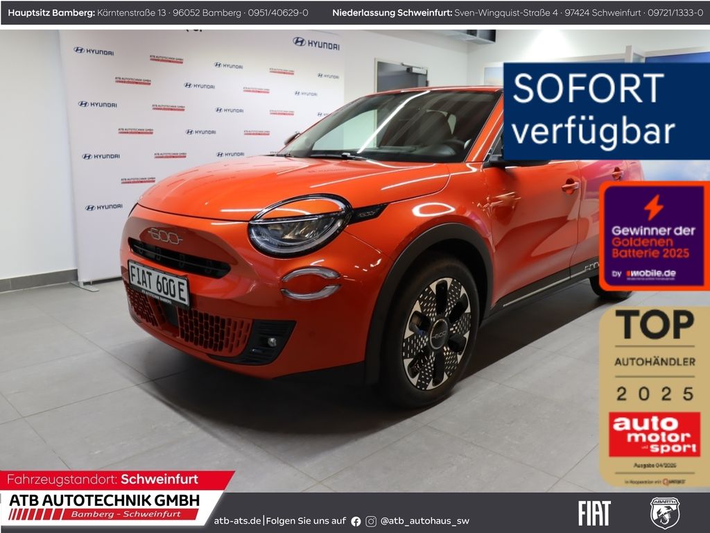Fiat 600e La Prima 54kWh Navi Leder digitales Cockpit
