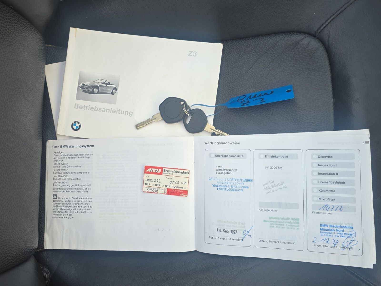 Fahrzeugabbildung BMW Z3 VOLL-SCHECKHEFTGEPFLEGT, SHZ TÜV NEU