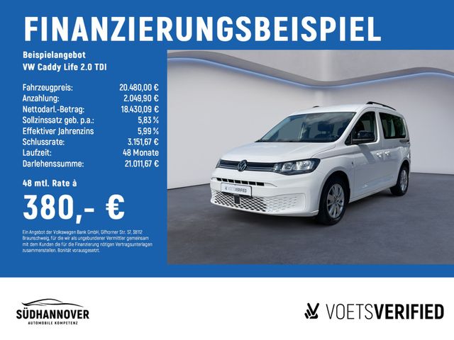 VW Caddy Life 2.0 TDI SHZ+REAR VIEW+NAVI+DAB+GRA