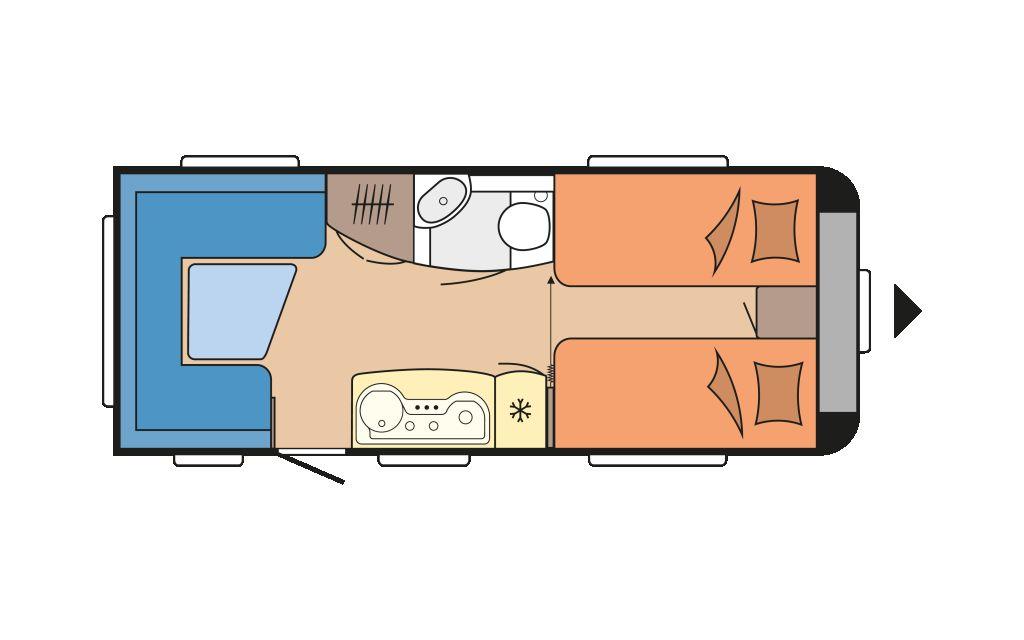 Hobby De Luxe 495 UL 1500kg*Deichselabdeckung*