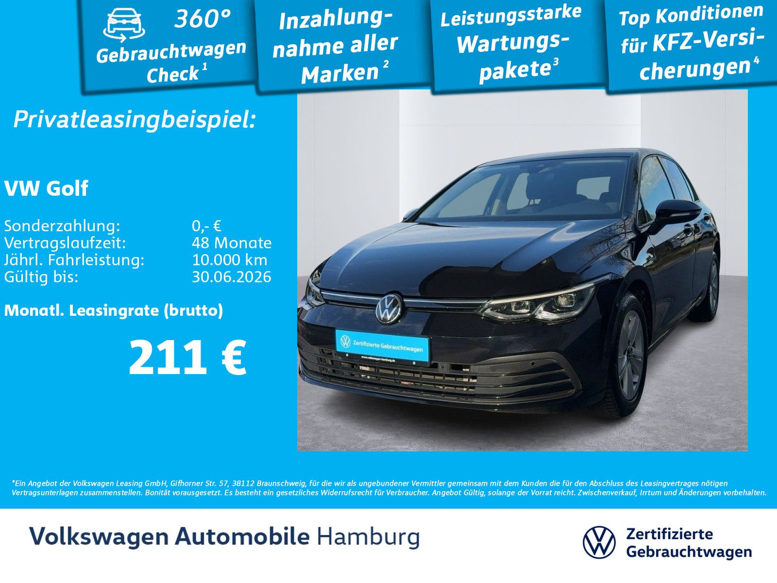 Volkswagen Golf VIII 1.5 TSI Life Ganzjahresreifen AppConne