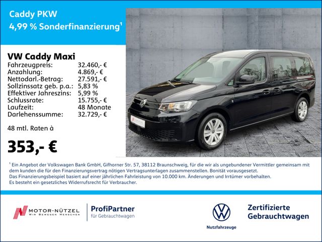 Volkswagen Caddy Maxi 2.0 TDI DSG SHZ+PDC+GRA+MFL+DAB+7-SI