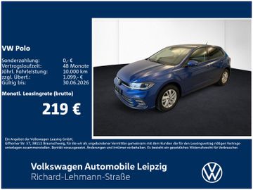 Volkswagen Leasingangebot: Volkswagen Polo Style 1.0 l TSI 70 kW Preisvorteil 3049 €