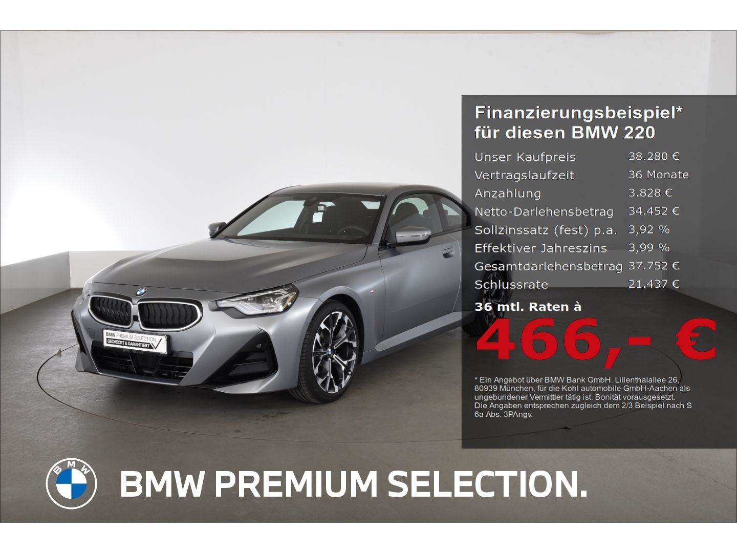 BMW 220 d Coupe M Sport Komfortzugang Ambientes Lich foto 1