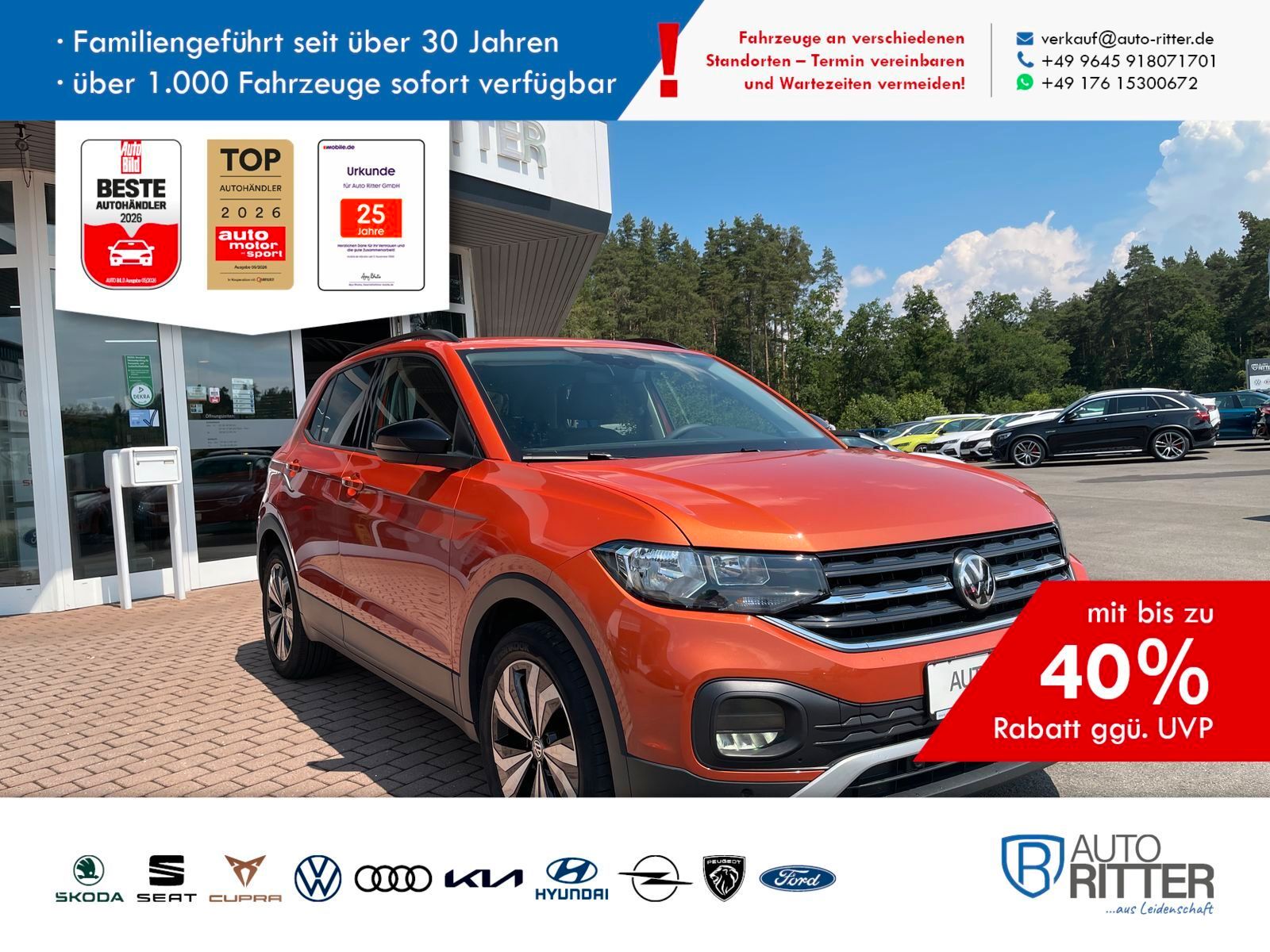 VW T-Cross Life AHK+Navi+ACC+Sitzheizung+Design-...