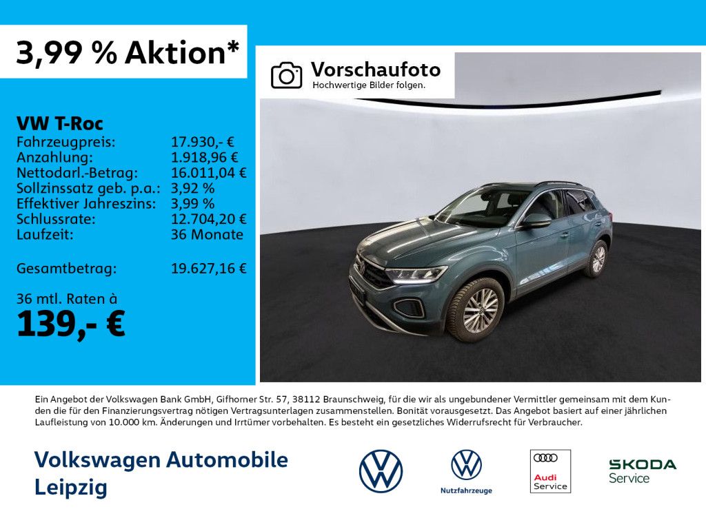 VW T-Roc 1.0 TSI Life *LED*APP*Klima*SHZ