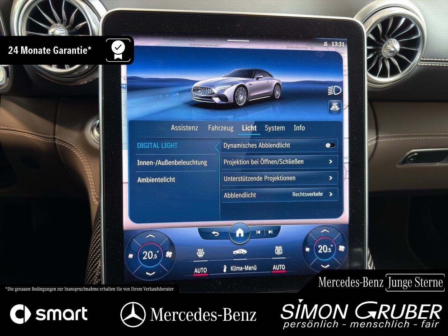 Fahrzeugabbildung Mercedes-Benz SL 63 AMG Lift Burm3D Massage Sitzklima nur289KM