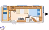 HYMER / ERIBA / HYMERCAR Exciting 505 Family 1800Kg, Markise, Mover - HYMER / ERIBA Etagenbett Wohnwagen