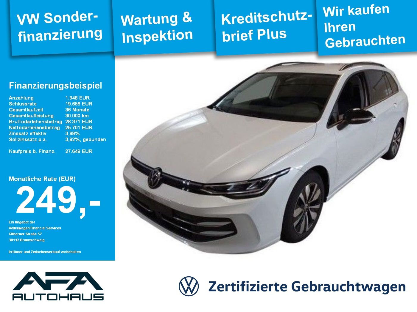 Volkswagen Golf VIII Var. 1.5 eTSI GOAL DSG LED*RFK*ACC*APP