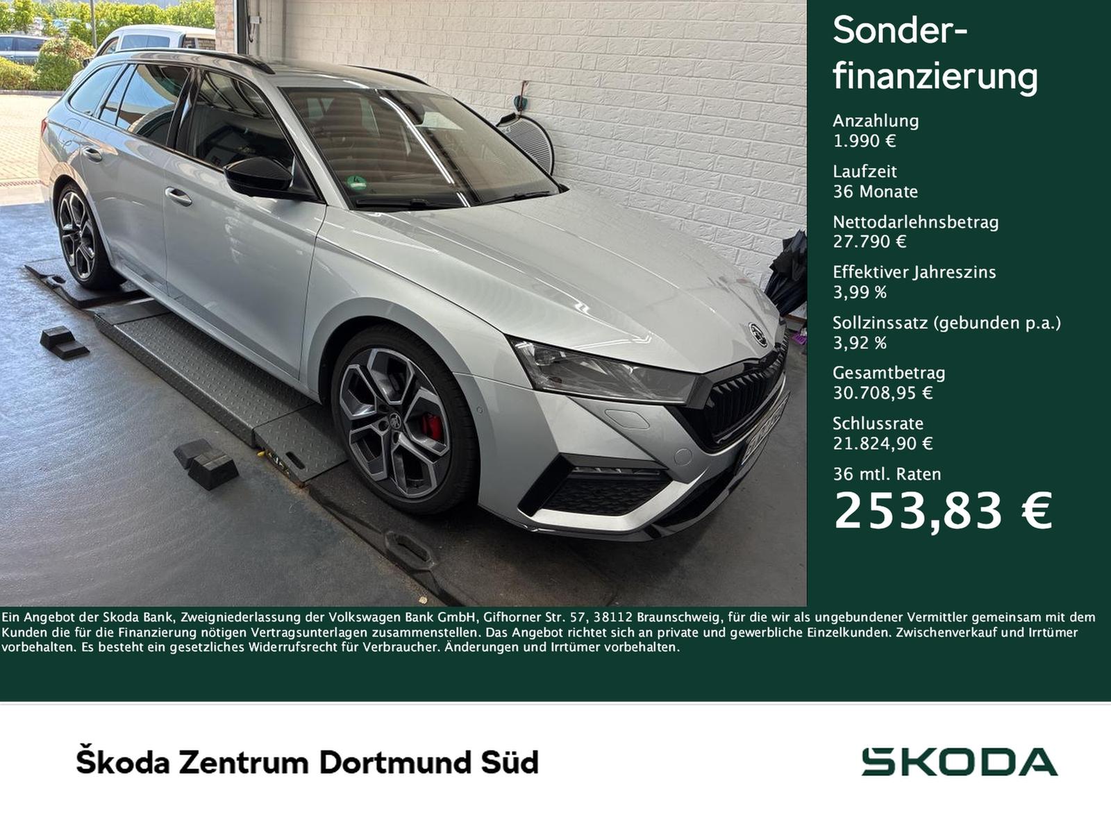 Skoda Octavia Combi 2.0 RS 4X4 CANTON AHK 360°CAM LM19
