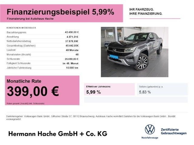 Volkswagen Amarok Style DoKa 2.0 TDI 4M AHK SHZ KAMERA