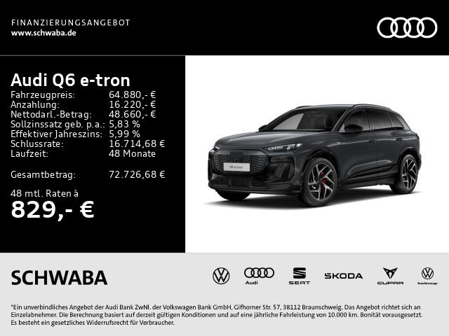 Audi Q6 e-tron qu. 2x S line*Wärmep.*LUFT*B&O*AHK imagem 2