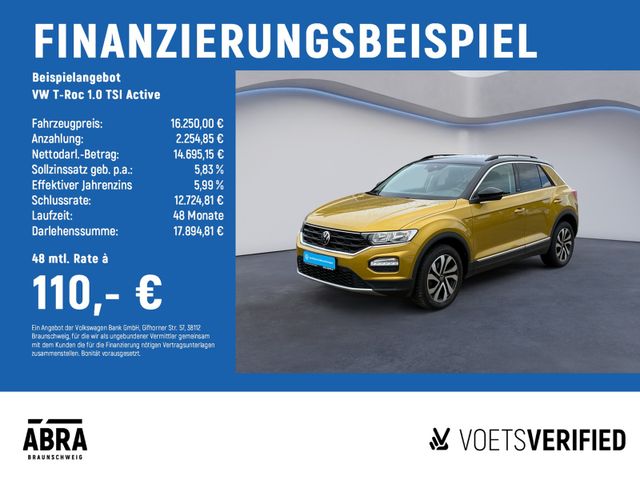 VW T-Roc 1.0 TSI Active NAV+ACC+LANE+PDC