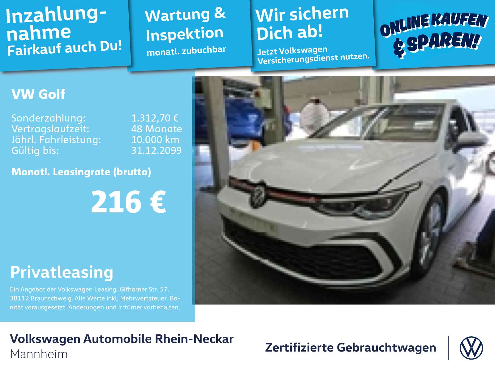 Volkswagen Golf VIII 2.0 TSI GTI DSG Navi Kamera LED uvm
