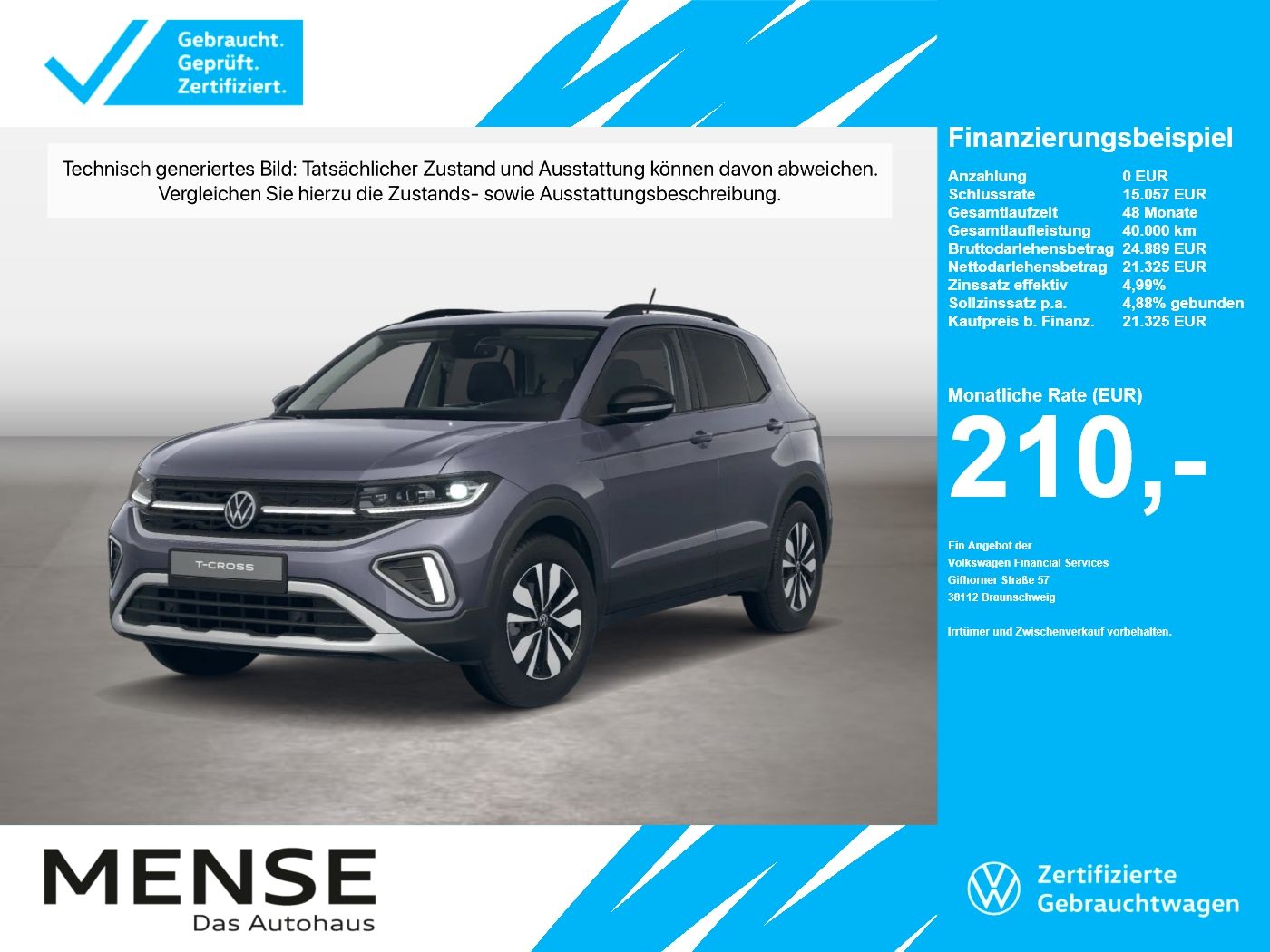 Volkswagen T-Cross 1.0 TSI Life Goal IQ.Light Matrix ACC LM